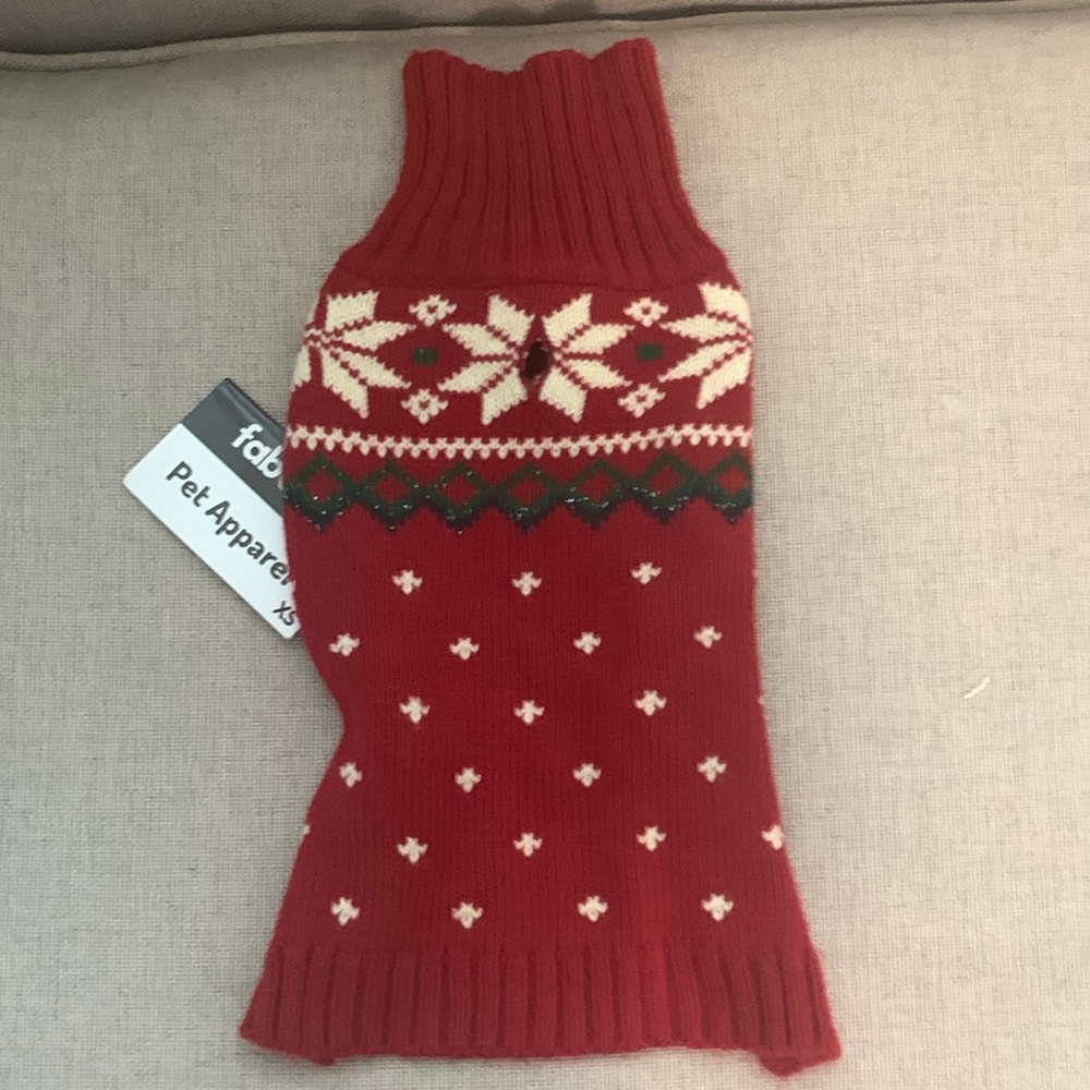 Fab dog XS NWT Christmas Ugly Holiday Sweater
